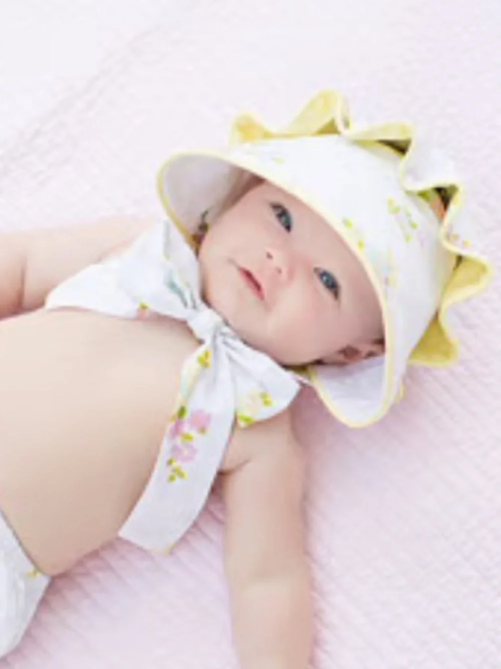 RARE Beaufort Bonnet Bellefaire Bonnet - Biltmore Bouquet Seaside Sunny Yellow S